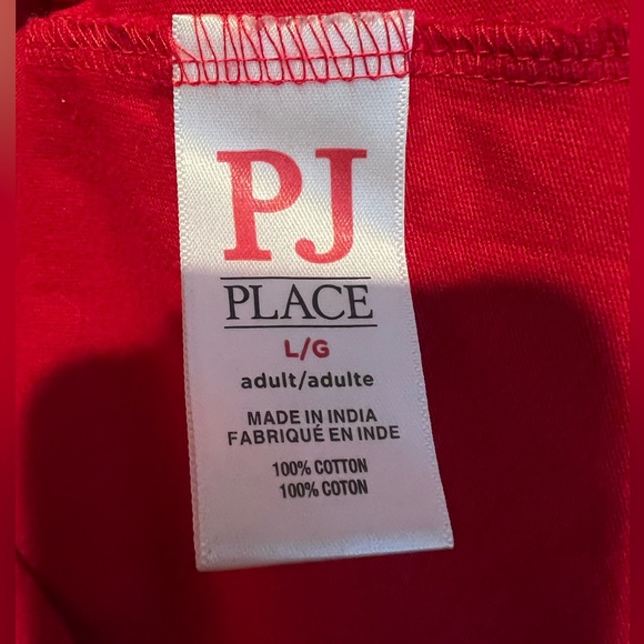 2 Pc X-Mas PJ Set🎄 by PJ PLACE - Red & Green Plaid Jogger Style Pants & Red Top - Picture 5 of 11